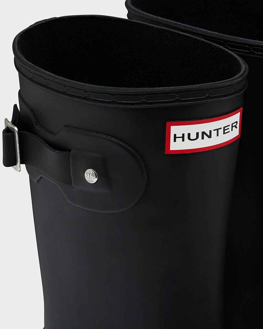 Hunter Original Tour Foldable Short Rain Boots - For Sale Cheap Womens Black - SAQLIK692